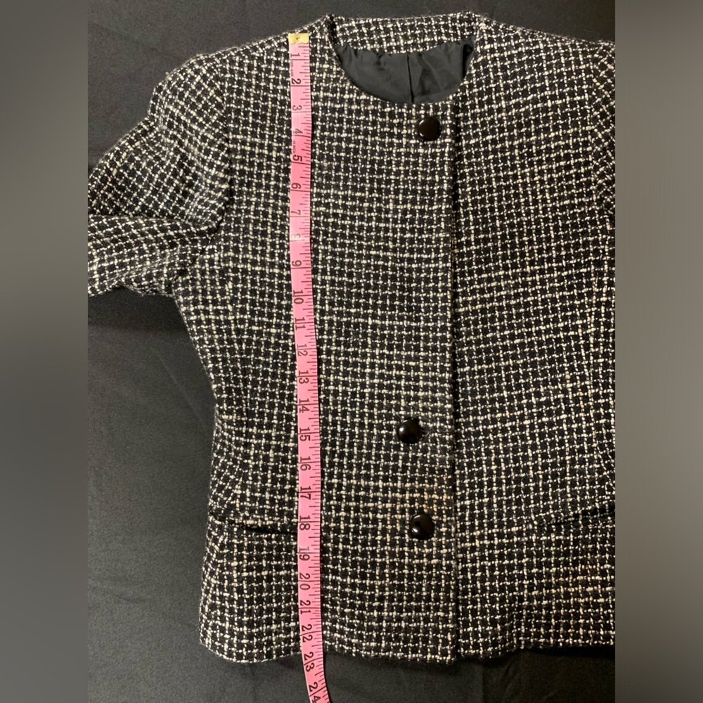 Fleet Street Women’s Jacket. Size:10. Black/White. - Picture 13 of 16